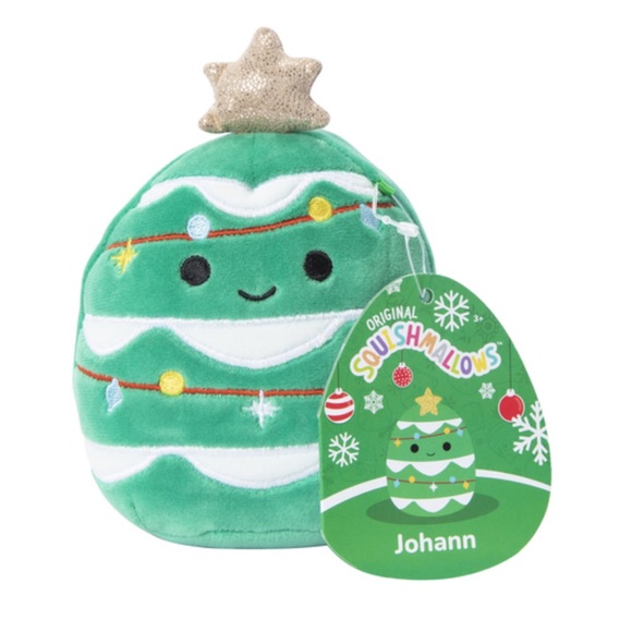 Johann the Christmas Tree Winter Squad Squishmallow 4” NWT - Picture 3 of 6